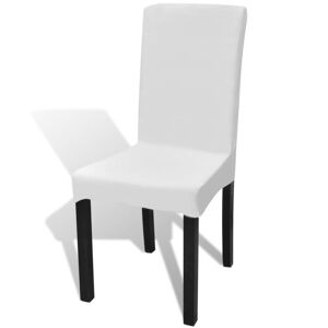 vidaXL 6 db fehér szabott nyújtható székszoknya