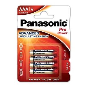 Panasonic Pro Power 1,5 V LR03 ( AAA ) alkáli, tartós mikró elem, nagy energiaigényű készülékekhez. 4 db / csomag ( ADVANCED LR03PPG4BP )