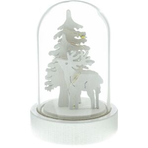 Retlux RXL 320 karácsonyi dekoráció, világító havazógömb, szarvas, kicsi, 1 LED, meleg fehér