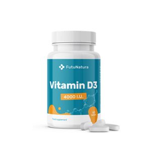FutuNatura D3-vitamin, 4000 NE - immunrendszer, 60 tabletta