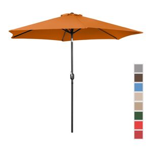 Uniprodo Nagy napernyő - narancssárga - hatszögletű - Ø 300 cm - dönthető UNI_UMBRELLA_TR300OR_N