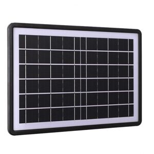 12W-os 5 töltőfejes szolár panel - 26x37 cm napelemes töltő panel (BBV)