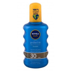 Nivea Sun Protect & Dry Touch Invisible Spray SPF30 200 ml fényvédő készítmény testre uniszex