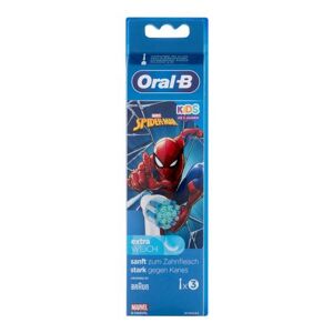 Oral-B Kids Brush Heads Spider-Man 3 db fogkefe gyermekeknek