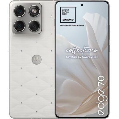 Motorola EDGE 70 12GB/512GB Pantone Cloud Dancer crystals by Swarovski Motorola EDGE 70 12GB/512GB Pantone Cloud Dancer crystals by Swarovski