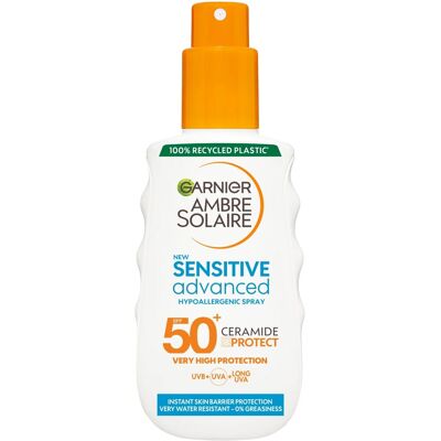 Garnier Ambre Solaire Sensitive SPF50+ Napsütésvédő Spray - Napsütésvédő Spray Garnier Ambre Solaire Sensitive SPF50+ Napsütésvédő Spray - Napsütésvédő Spray