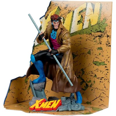 McFarlane X-Men - Gambit w/Scene - Art Scale 1/10 McFarlane X-Men - Gambit w/Scene - Art Scale 1/10