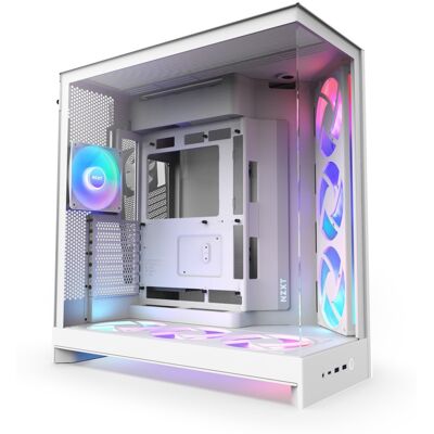 NZXT H9 Flow RGB+ 2025 White NZXT H9 Flow RGB+ 2025 White