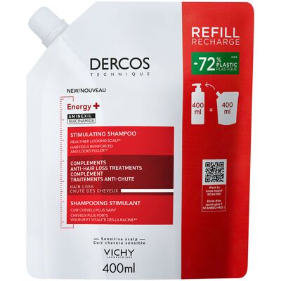 VICHY Dercos sampon Energy+ utántöltő 400 ml VICHY Dercos sampon Energy+ utántöltő 400 ml