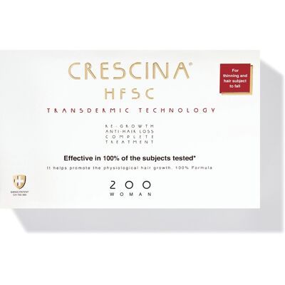 Crescina Transdermic 200 Haj növekedés kezelése - Nőknek a hajhullás ellen Crescina Transdermic 200 Haj növekedés kezelése - Nőknek a hajhullás ellen