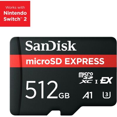 SanDisk MicroSD Express 512GB (NVMe) SanDisk MicroSD Express 512GB (NVMe)