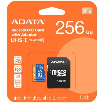 ADATA MicroSDXC 256GB Premier + SD adapter ADATA MicroSDXC 256GB Premier + SD adapter