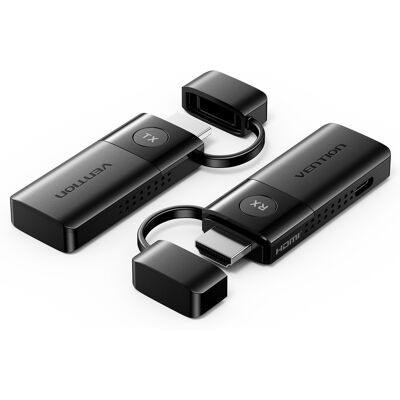 Vention Wireless HDMI Transmitter and Receiver Black Vention Wireless HDMI Transmitter and Receiver Black