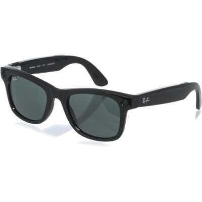Meta RAY-BAN Meta Wayfarer (Large) Smart Glasses (Gen 2) - Shiny Black, G15 Green Meta RAY-BAN Meta Wayfarer (Large) Smart Glasses (Gen 2) - Shiny Black, G15 Green