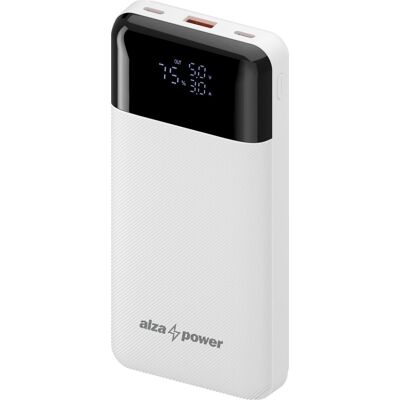 AlzaPower Parade Gen2 20000mAh Power Delivery, 22,5W, fehér AlzaPower Parade Gen2 20000mAh Power Delivery, 22,5W, fehér