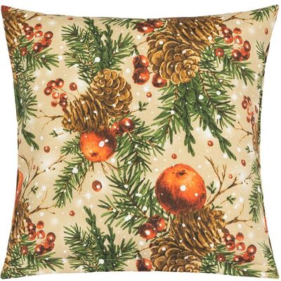 BELLATEX karácsonyi, 45 × 45 cm 55 / 125 Karácsonyi tobozok és alma BELLATEX karácsonyi, 45 × 45 cm 55 / 125 Karácsonyi tobozok és alma