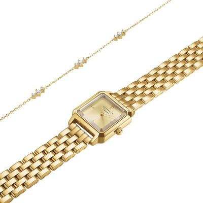 Rosefield Boxelle óra és Triple Crystal karkötő BCGTC-X284 Rosefield Boxelle óra és Triple Crystal karkötő BCGTC-X284