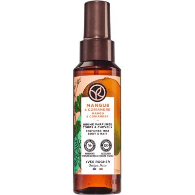 YVES ROCHER Mango & koriander parfümös test- és hajspray, 100 ml YVES ROCHER Mango & koriander parfümös test- és hajspray, 100 ml