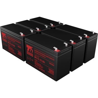 T6 Power Eaton PW5130i3000 kompatibilis készlet, VRLA, 12 V T6 Power Eaton PW5130i3000 kompatibilis készlet, VRLA, 12 V