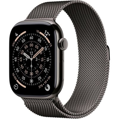 Apple Watch Series 11 Cellular 42mm Palaszürke titán tok Palaszürke milánói szíjjal Apple Watch Series 11 Cellular 42mm Palaszürke titán tok Palaszürke milánói szíjjal