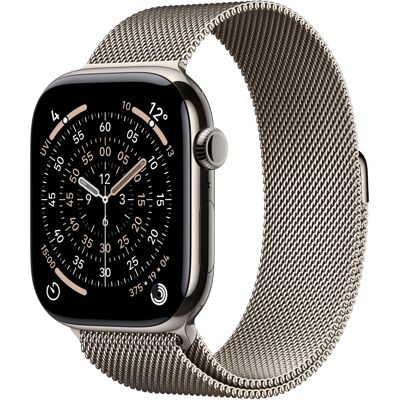 Apple Watch Series 11 Cellular 46mm Natúr titán tok Natúr milánói szíjjal - M/L Apple Watch Series 11 Cellular 46mm Natúr titán tok Natúr milánói szíjjal - M/L