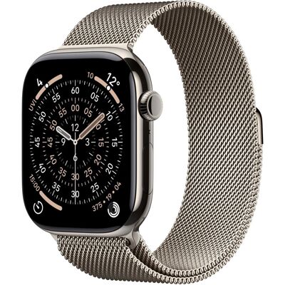 Apple Watch Series 11 Cellular 46mm Natúr titán tok Natúr milánói szíjjal - M/L Apple Watch Series 11 Cellular 46mm Natúr titán tok Natúr milánói szíjjal - M/L