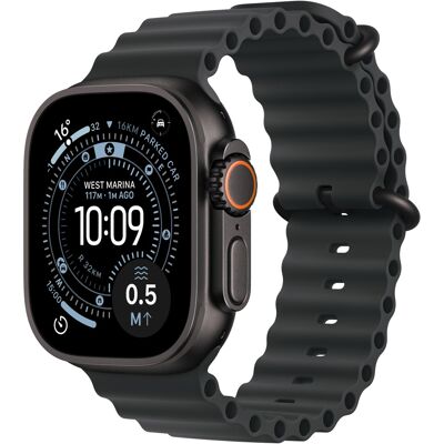 Apple Watch Ultra 3 49mm Fekete titán tok Fekete óceán szíj Apple Watch Ultra 3 49mm Fekete titán tok Fekete óceán szíj