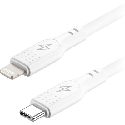 AlzaPower SilkCore USB-C to Lightning MFi, 1 m, fehér AlzaPower SilkCore USB-C to Lightning MFi, 1 m, fehér