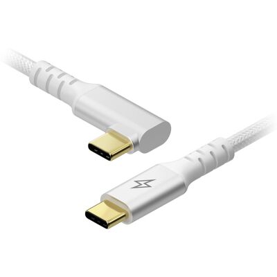 AlzaPower 90AluCore USB-C to USB-C 2.0, 100 W, 2 m - ezüst AlzaPower 90AluCore USB-C to USB-C 2.0, 100 W, 2 m - ezüst