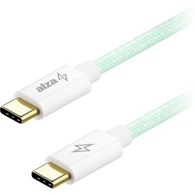 AlzaPower CompactCore USB-C to USB-C 2.0, 100 W, 2 m - világoszöld AlzaPower CompactCore USB-C to USB-C 2.0, 100 W, 2 m - világoszöld