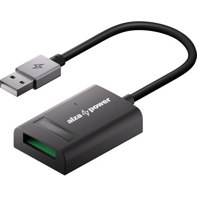 AlzaPower USB-A 3.2 Gen 2 (M) - M.2 NVMe és SATA 0,2 m, fekete AlzaPower USB-A 3.2 Gen 2 (M) - M.2 NVMe és SATA 0,2 m, fekete