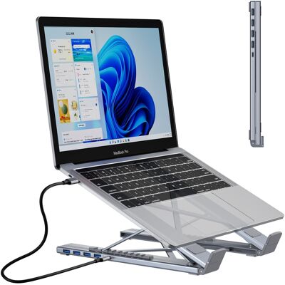 Choetech 5-in-1 USB-C to HDMI HUB Adjustable Stand Choetech 5-in-1 USB-C to HDMI HUB Adjustable Stand