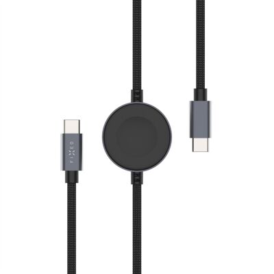 FIXED Power Watch Cable, USB-C/USB-C és Apple/Samsung Watch töltő PD 60 W 1,5 m FIXED Power Watch Cable, USB-C/USB-C és Apple/Samsung Watch töltő PD 60 W 1,5 m