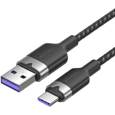Vention USB 2.0-tól USB-C-ig 6A 2M Kábel - USB Kábel Vention USB 2.0-tól USB-C-ig 6A 2M Kábel - USB Kábel