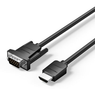Vention HDMI-A Male to VGA Male HD Cable 2M Black Vention HDMI-A Male to VGA Male HD Cable 2M Black