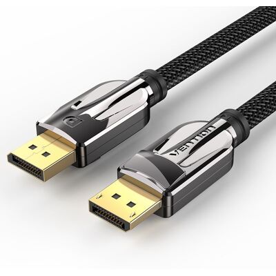 Vention 8K DisplayPort kábel - 1m, Fekete Vention 8K DisplayPort kábel - 1m, Fekete