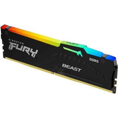 Kingston FURY 32GB DDR5 5200MHz CL40 Beast Black RGB Kingston FURY 32GB DDR5 5200MHz CL40 Beast Black RGB