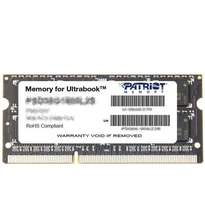 Patriot SO-DIMM 4GB DDR3 1600MHz CL11 Ultrabook Line Patriot SO-DIMM 4GB DDR3 1600MHz CL11 Ultrabook Line