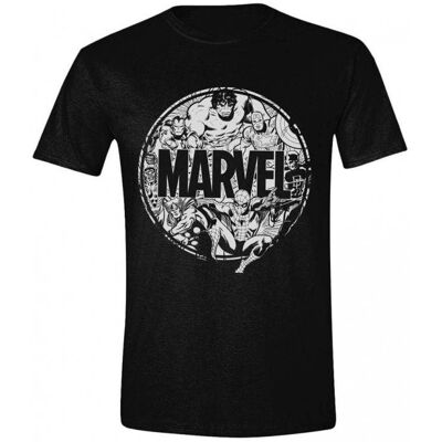 Difuzed Marvel - Character Circle - póló XL Difuzed Marvel - Character Circle - póló XL