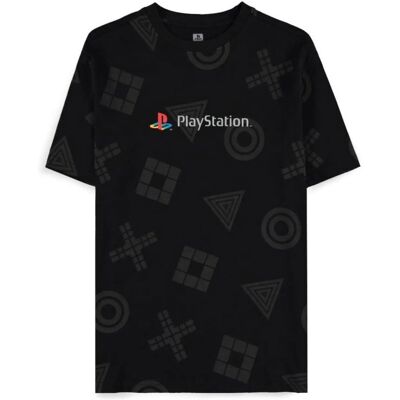 DIFUZED PlayStation Férfipóló - Szimbólumok, fekete, mérete XL DIFUZED PlayStation Férfipóló - Szimbólumok, fekete, mérete XL