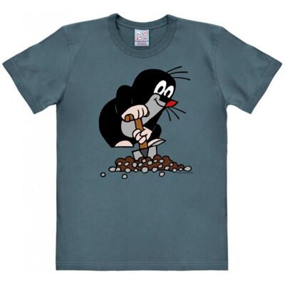 Logoshirt Kisvakond Ásó és Domb Póló, kék, S Logoshirt Kisvakond Ásó és Domb Póló, kék, S