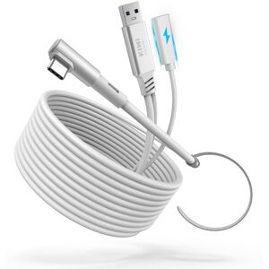 Kiwi Design 5M Link Cable with charing, white for Meta Quest / Pico Kiwi Design 5M Link Cable with charing, white for Meta Quest / Pico