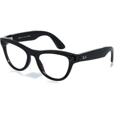 Meta RAY-BAN Meta Skyler (Standard) Smart Glasses (Gen 2) - Shiny Black, Clear Meta RAY-BAN Meta Skyler (Standard) Smart Glasses (Gen 2) - Shiny Black, Clear