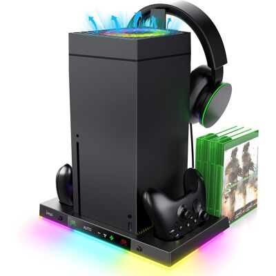iPega XBX024S Multifunkciós Xbox RGB töltőállvány hűtéssel iPega XBX024S Multifunkciós Xbox RGB töltőállvány hűtéssel