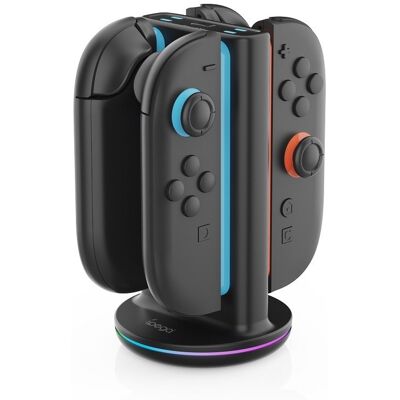 iPega SW2051 töltőállomás RGB-vel JoyCon vezérlőkhöz, Nintendo Switch 2 Black iPega SW2051 töltőállomás RGB-vel JoyCon vezérlőkhöz, Nintendo Switch 2 Black