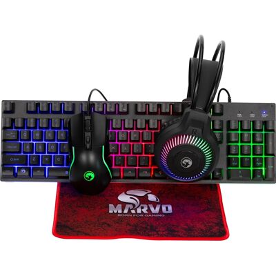 Marvo Loot 40 Wired Gaming Combo 4in1 - EN Marvo Loot 40 Wired Gaming Combo 4in1 - EN
