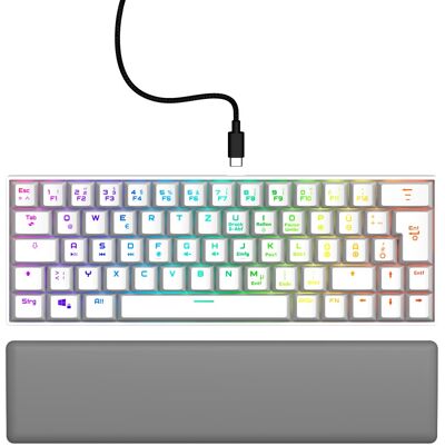 Hama Gaming uRage Exodus 760 TKL Mechanical mini keyboard, RGB, Red switch, white - HU Hama Gaming uRage Exodus 760 TKL Mechanical mini keyboard, RGB, Red switch, white - HU
