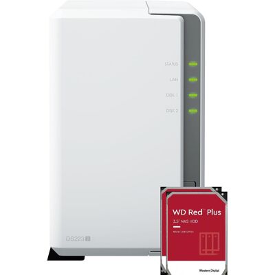 Synology DS223j 2 × 4 TB RED Plus (8 TB) Synology DS223j 2 × 4 TB RED Plus (8 TB)