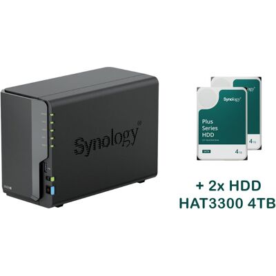Synology DS225+ 2 × HAT3300-4T (8 TB) Synology DS225+ 2 × HAT3300-4T (8 TB)