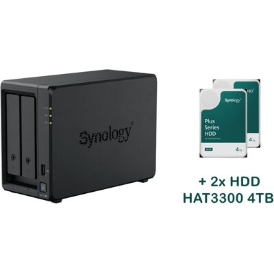 Synology DS725+ 2 × HAT3300-4T (8 TB) Synology DS725+ 2 × HAT3300-4T (8 TB)